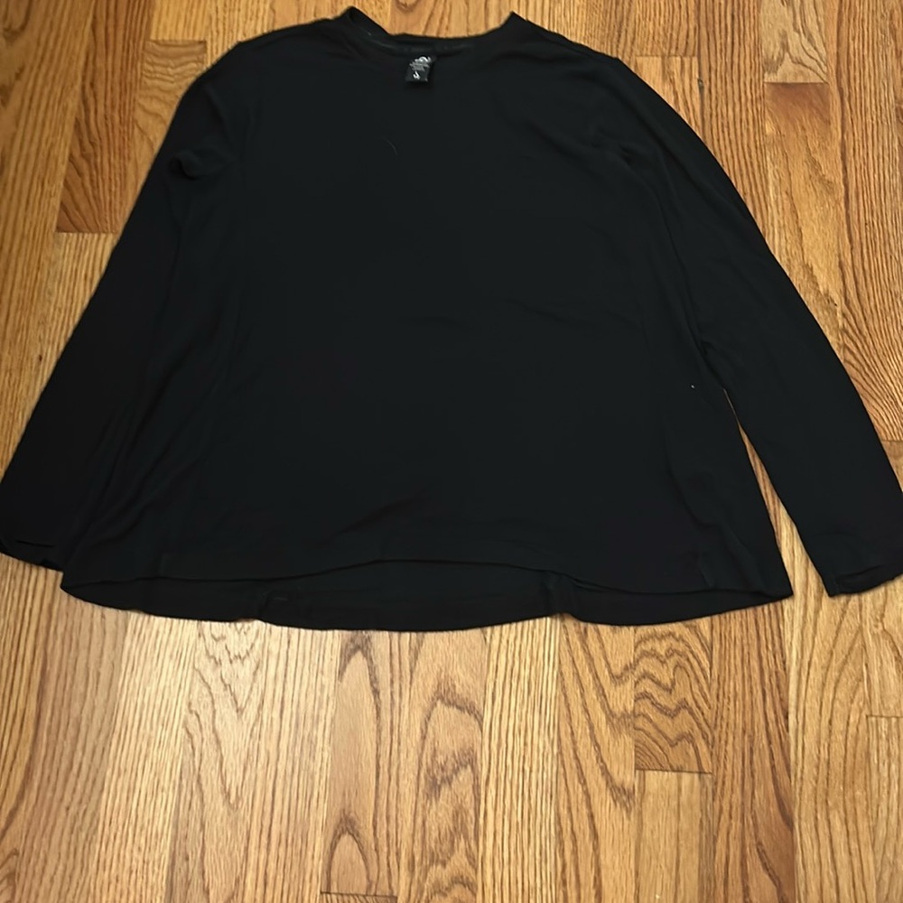 Black Athleta girl long sleeve top, super soft,